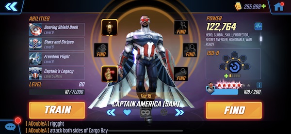 MSF: Best Iso-8 for Captain America (Sam)