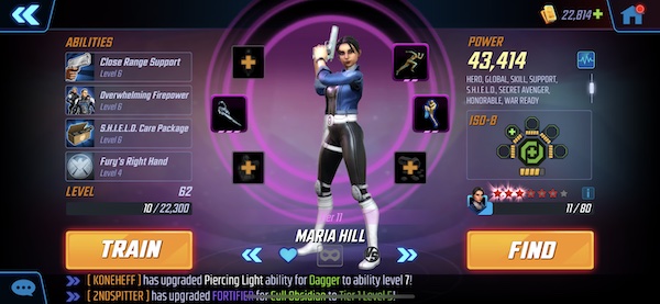 MSF: Best Iso-8 for Maria Hill